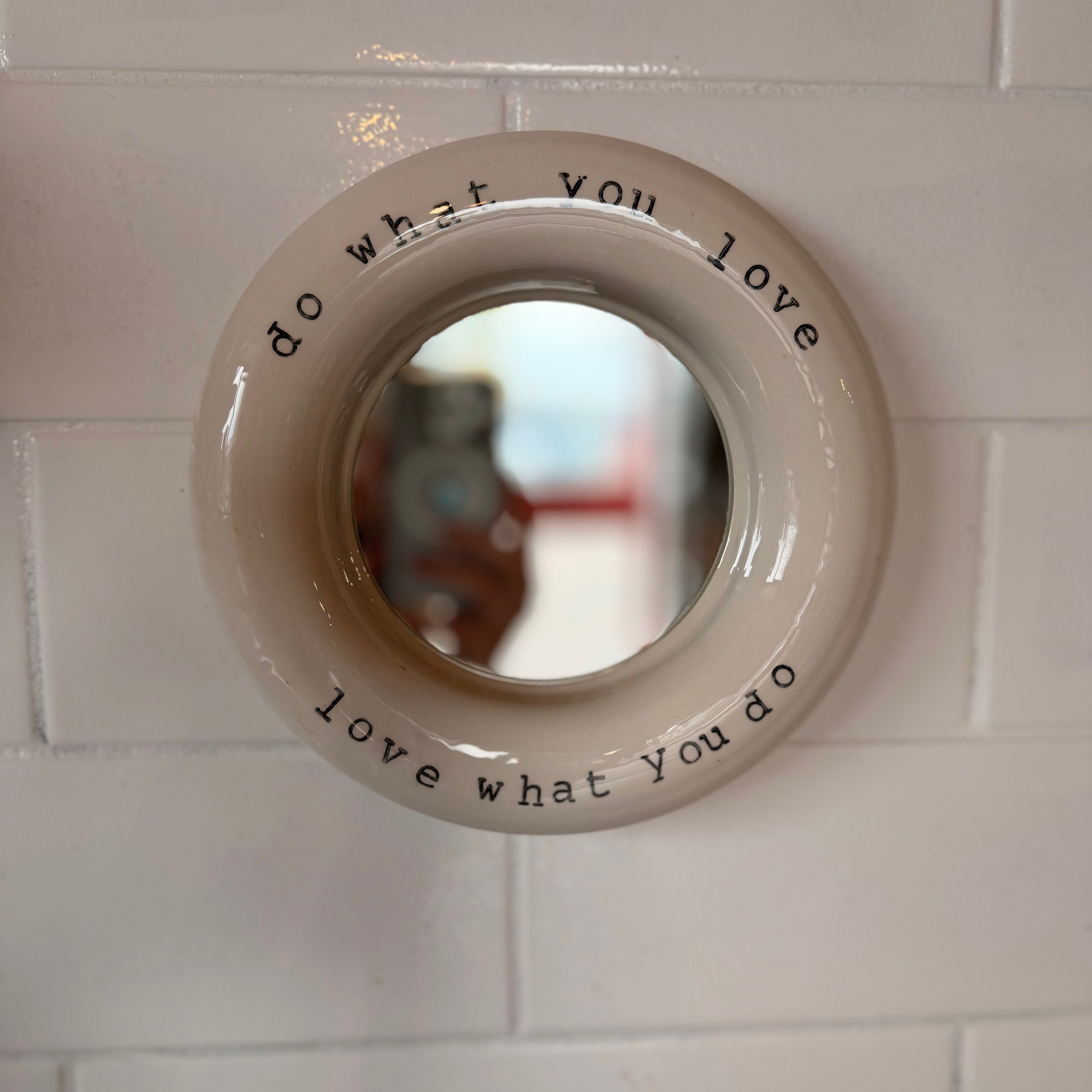 Do What You Love Handmade Wall Mirror