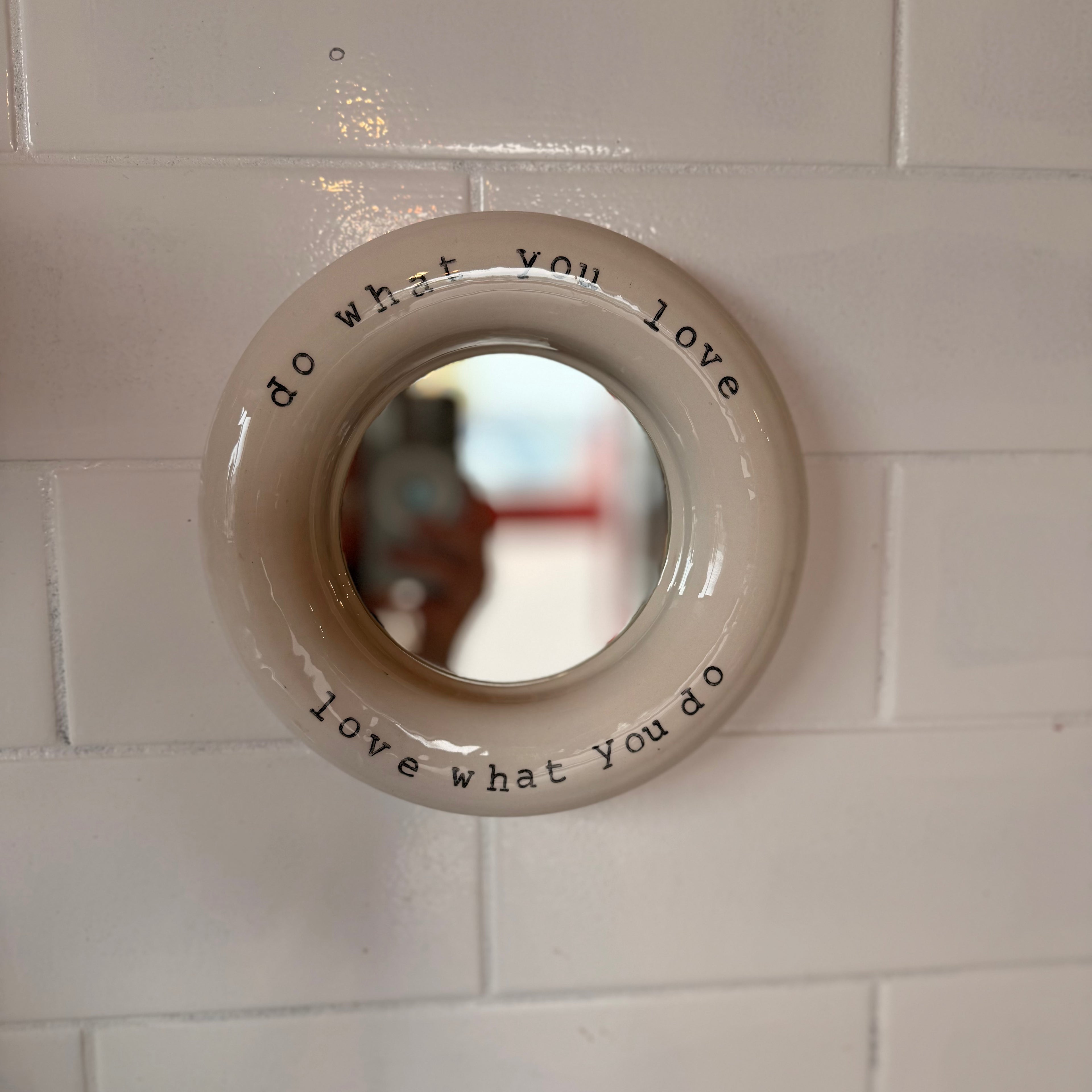 Do What You Love Handmade Wall Mirror