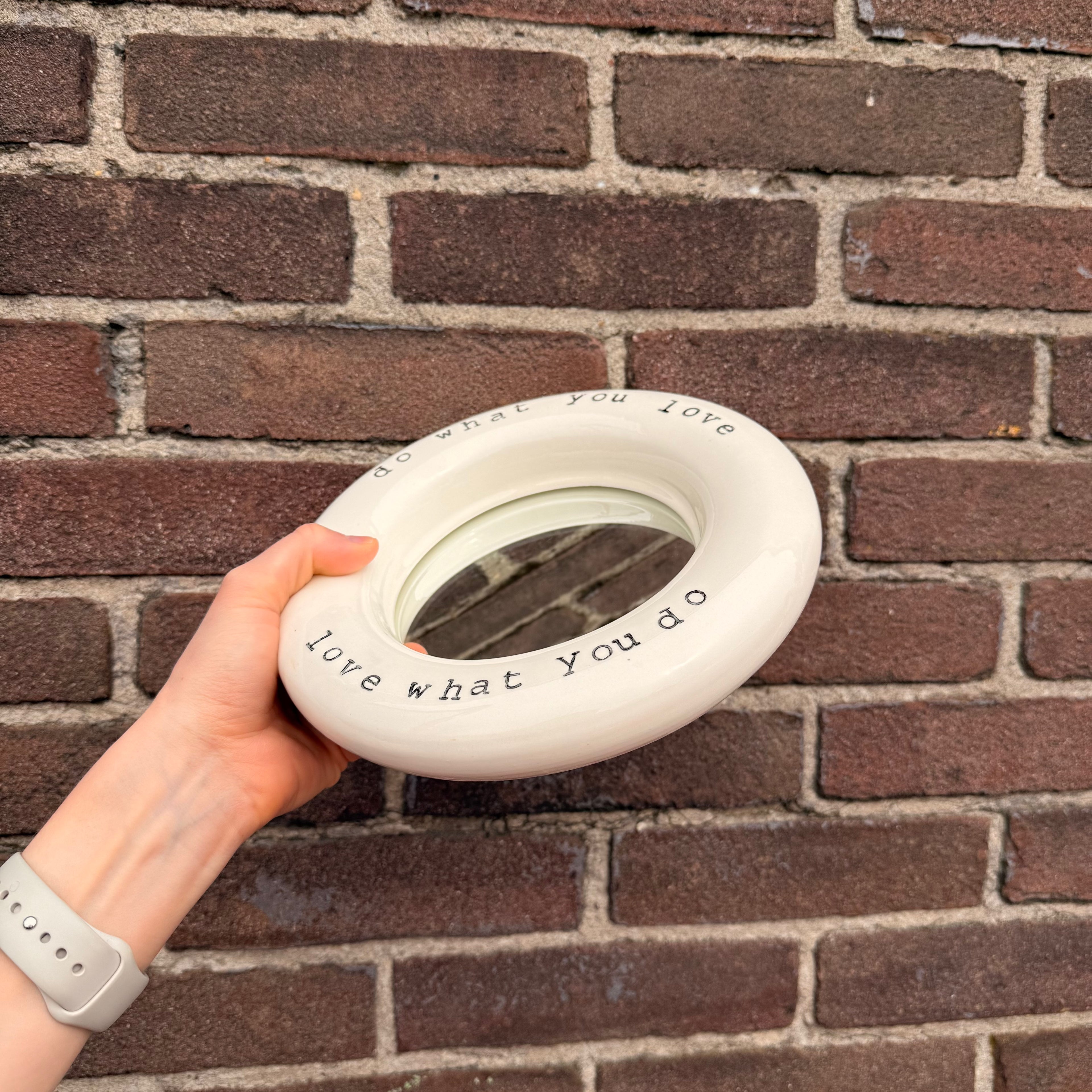 Do What You Love Handmade Wall Mirror